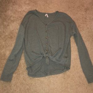 Mudd Tied Button Down Relaxed Fit Shirt